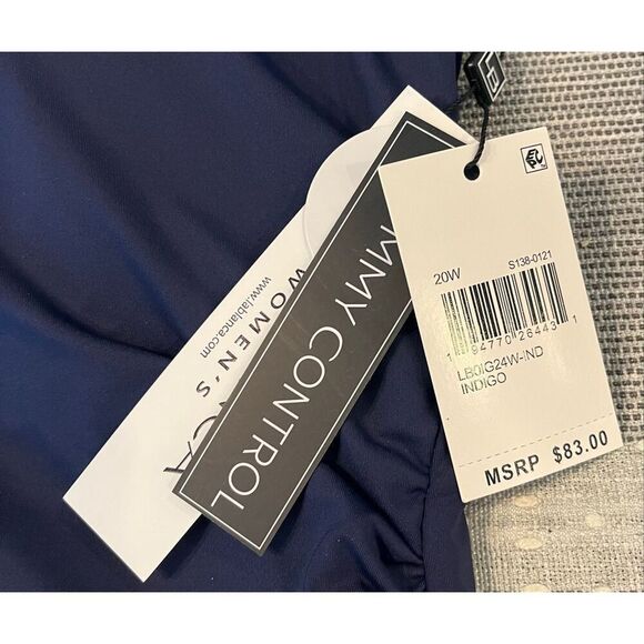 La Blanca Women's One Piece Swimsuit Island Goddess Shirred Side -20W - Picture 4 of 7